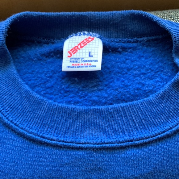 Jerzees royal blue oversized sweatshirt szL unisex in good condition - Picture 3 of 5